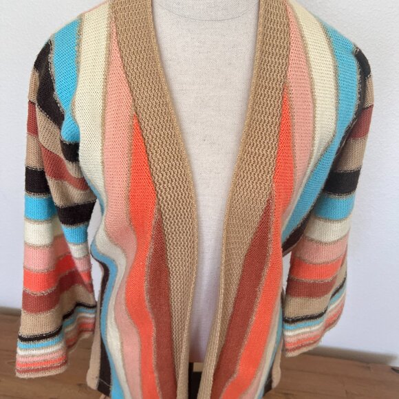 70's Cardigan Striped - Size 34 - Medium - Duet Creations - Picture 10 of 11